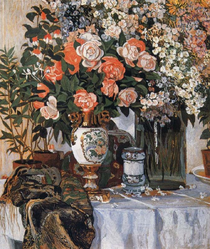 Rose and China, Alexander Yakovlevich GOLOVIN